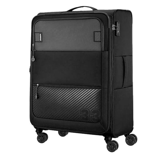 American Tourister Majores Soft Trolley with TSA Combination Lock, 59 cm, Black