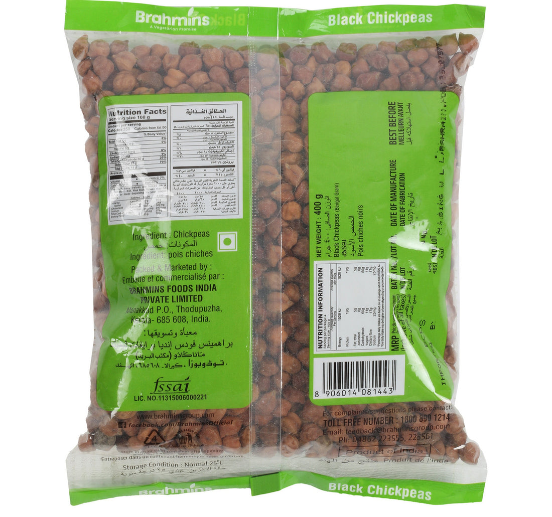 Brahmins Black Chickpeas 400 g