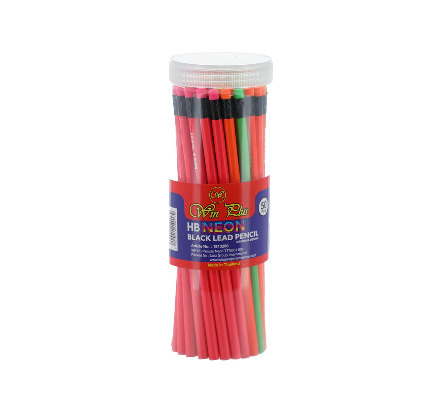 Win Plus HB Pencils Neon TTM001 50s