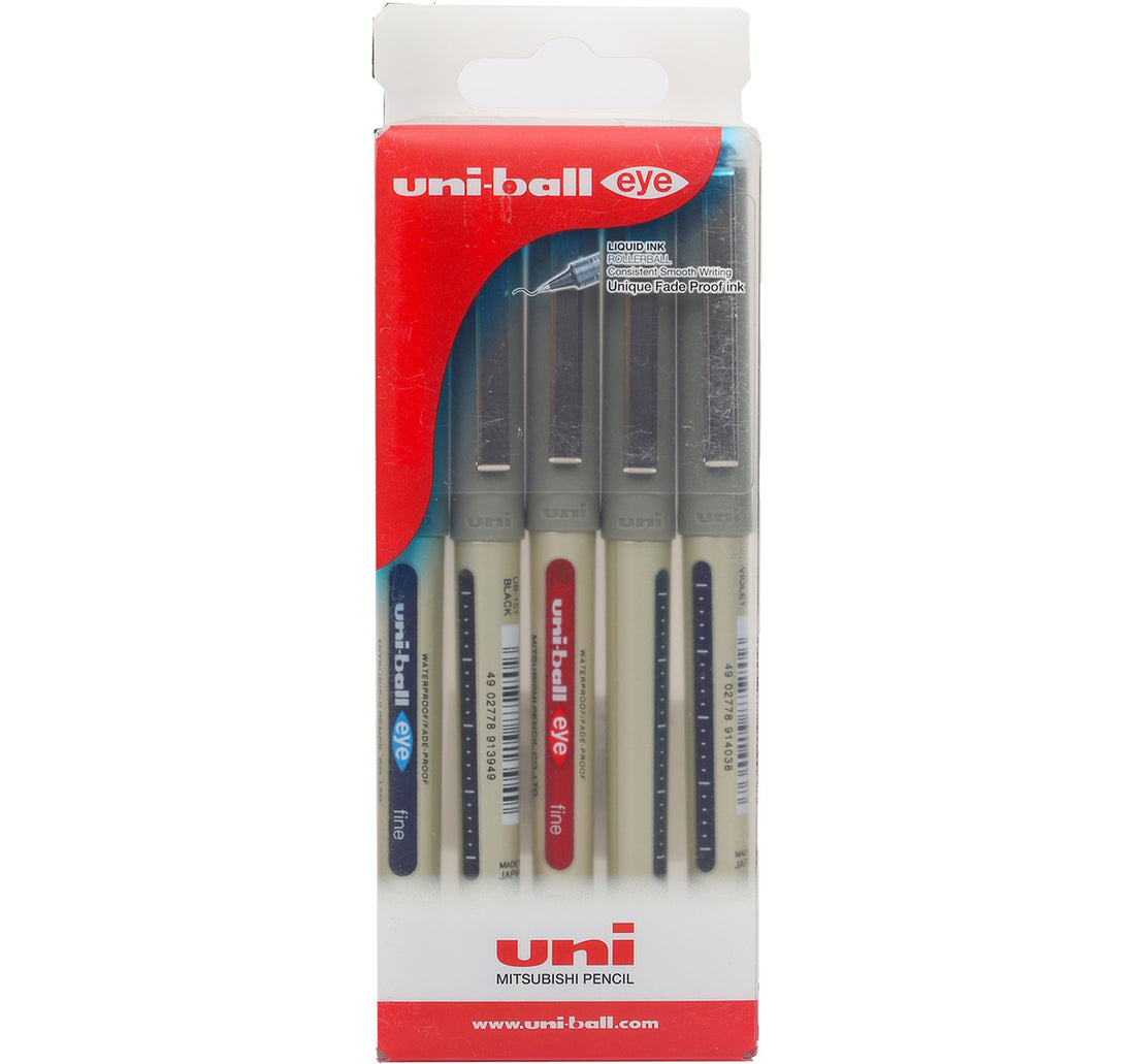 Uni-Ball Eye Micro Pen 5 Colours 5 pcs