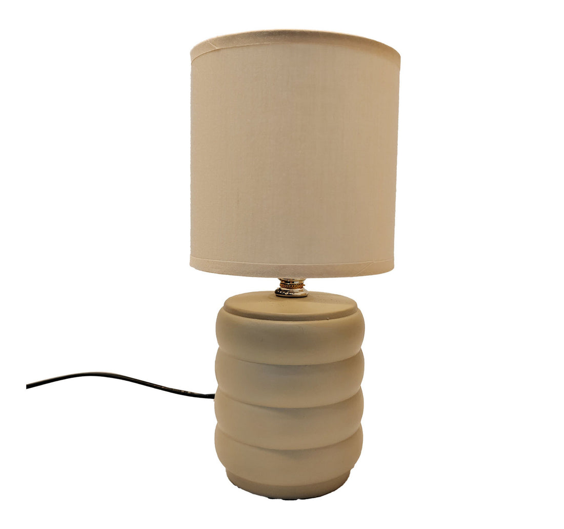 Maple Leaf Ceramic Table Lamp Cream
