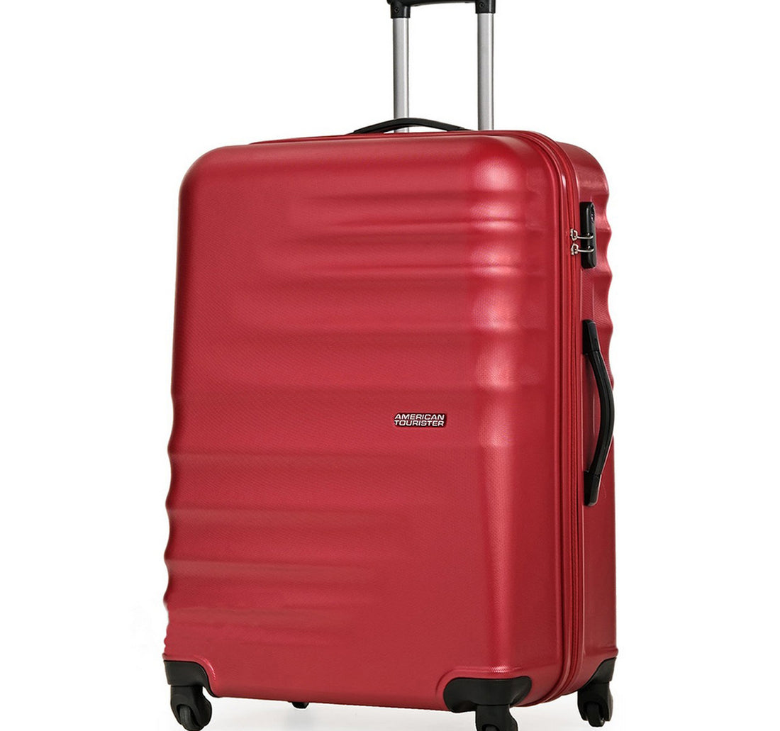 American Tourister Preston 4 Wheels Hard Trolley, 55 cm, Red