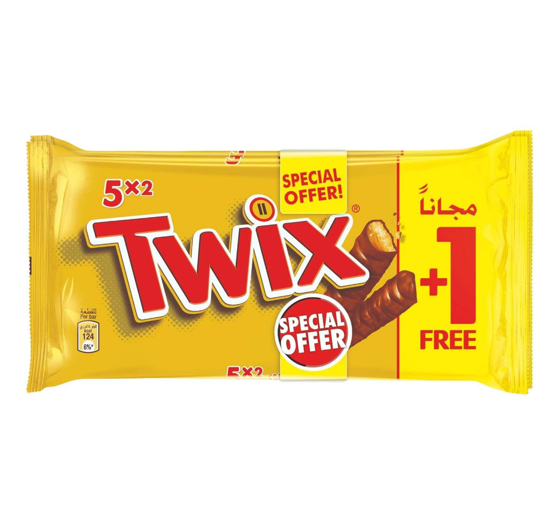 Twix Twin Chocolate Bar Value Pack 5 x 50 g 2 pkt