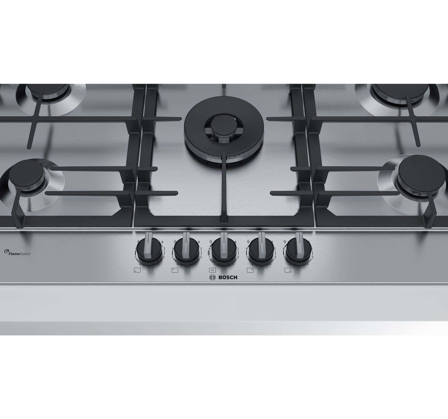 Bosch Built-In Gas Hob PCR9A5B90M 90cm Stainless-Steel Gas Hob 5Burner