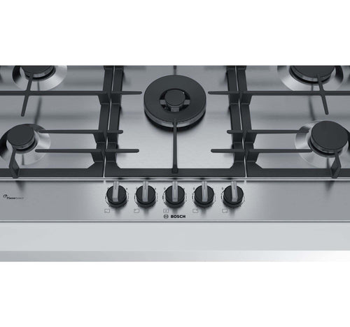 Bosch Built-In Gas Hob PCR9A5B90M 90cm Stainless-Steel Gas Hob 5Burner