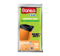 Sanita Club Garbage Bags Oxo-Biodegradable Medium 30 Gallons Size 72 x 85 cms 20pcs