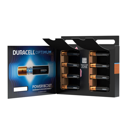 Duracell Optimum Type AAA Alkaline Batteries, pack of 8