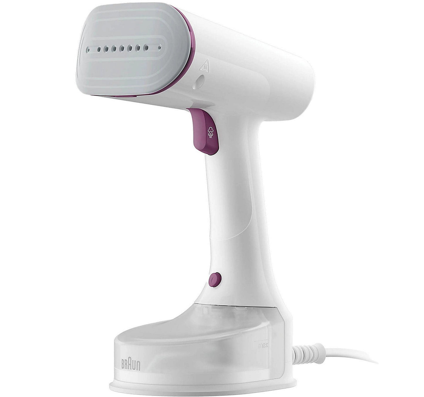 Braun QuickStyle 5 Handheld Garment Steamer, 1200W, White/Purple, GS5011PU