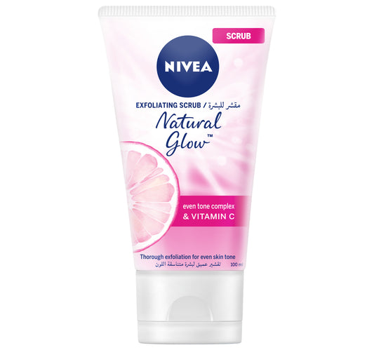 Nivea Natural Glow Exfoliating Face Scrub Carnitin & Vitamin C Even Skin Tone 100 ml