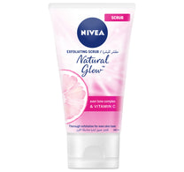 Nivea Natural Glow Exfoliating Face Scrub Carnitin & Vitamin C Even Skin Tone 100 ml