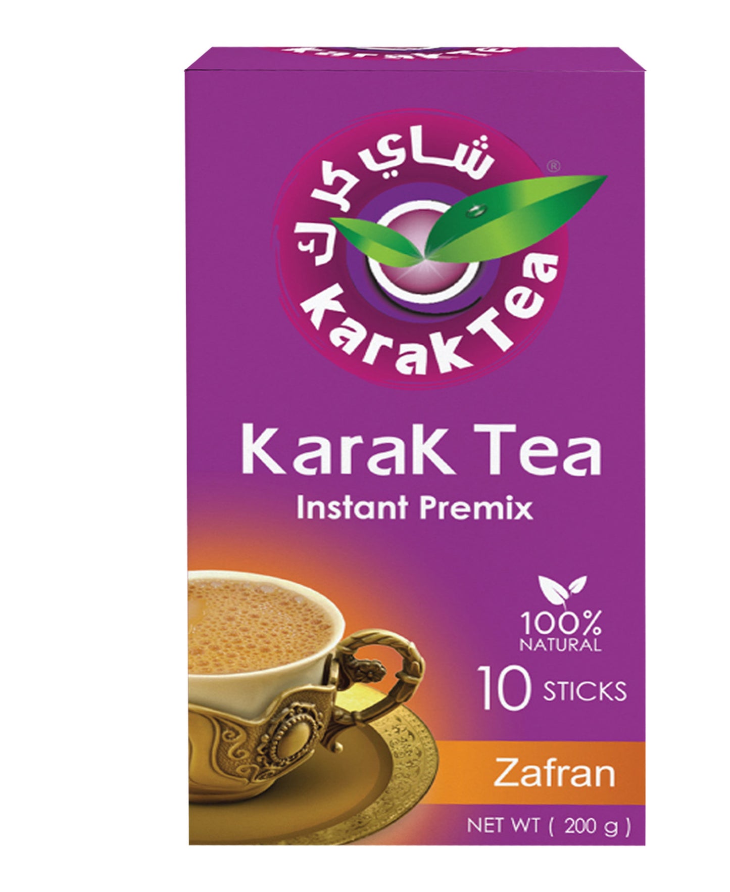 شاي كرك خلطة سريعة التحضير زعفران 10 حبات 200 جرام