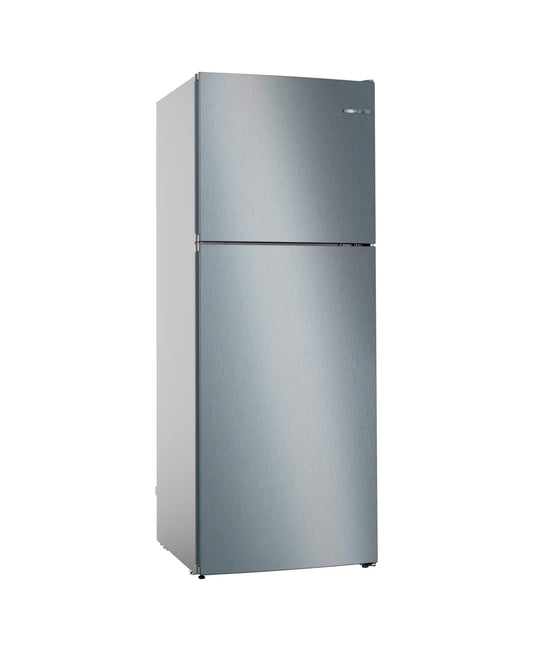 Bosch Series 4 Double Door Refrigerator, 485L, Stainless steel, KDN55NL20M