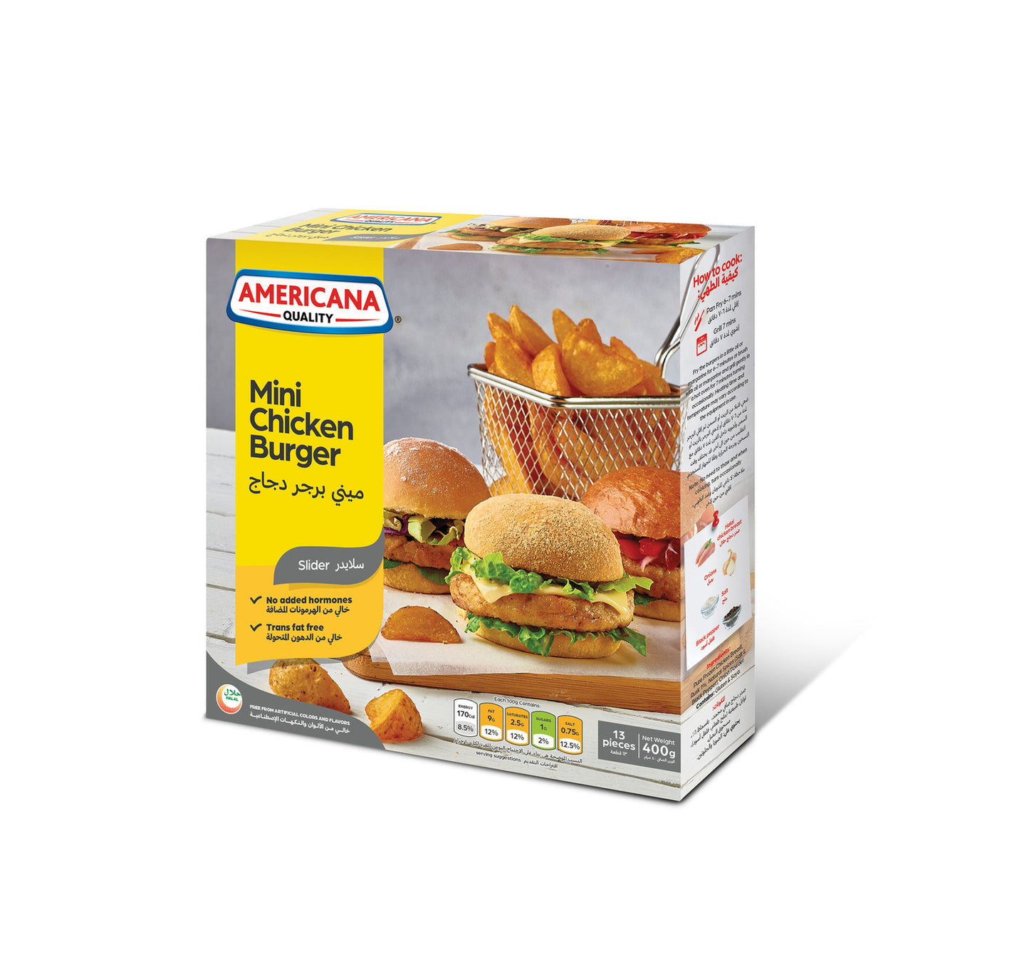 Americana Mini Chicken Burger 13 pcs 400 g
