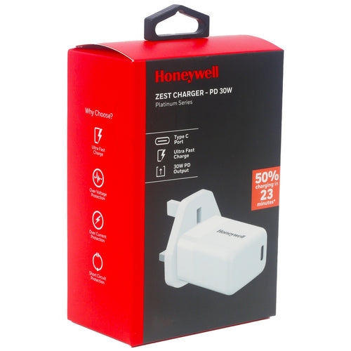 Honeywell Type C Wall Zest Charger PD 30W White