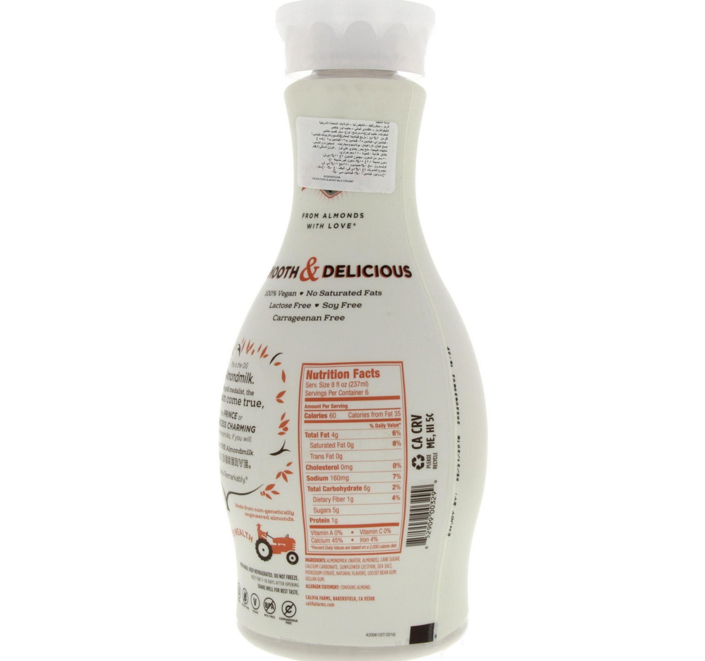 Califia Farms Creamy Original Almond Milk Drink 1.4 Litres