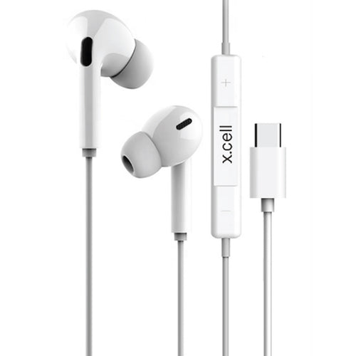 X.Cell Type-C Wired In Ear Stereo Headset HS103C,White