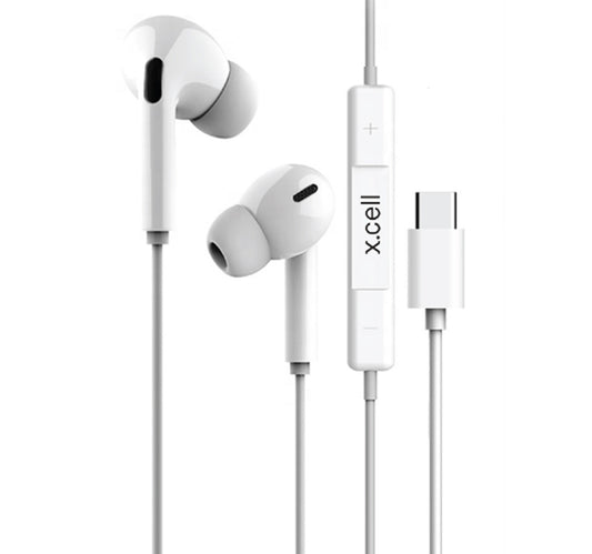 X.Cell Type-C Wired In Ear Stereo Headset HS103C,White