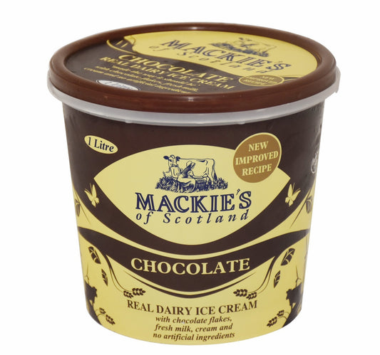Mackie's Chocolate Real Dairy Ice Cream 1 Litre