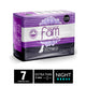 Fam Extra Thin Night Feminine Pads With Wings 7 pcs