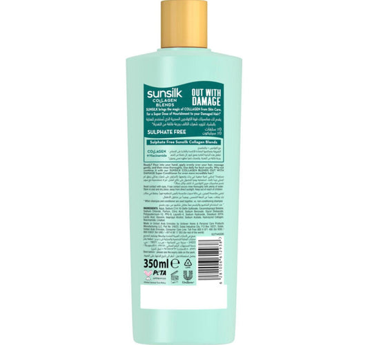 Sunsilk Out With Damage Collagen Shampoo 350 ml