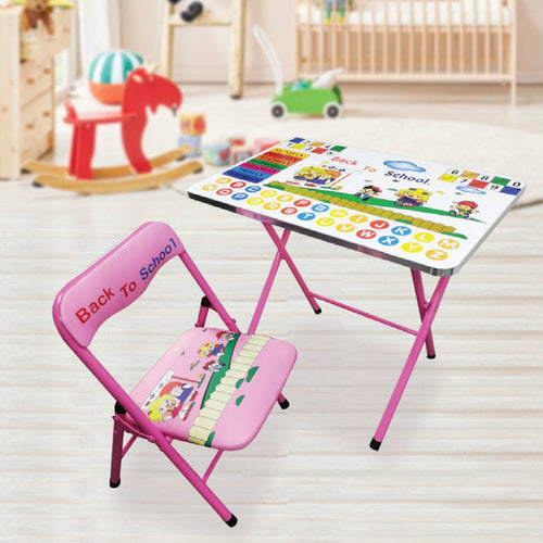 Maple Leaf Home Study Table + Chair KT003-A Pink