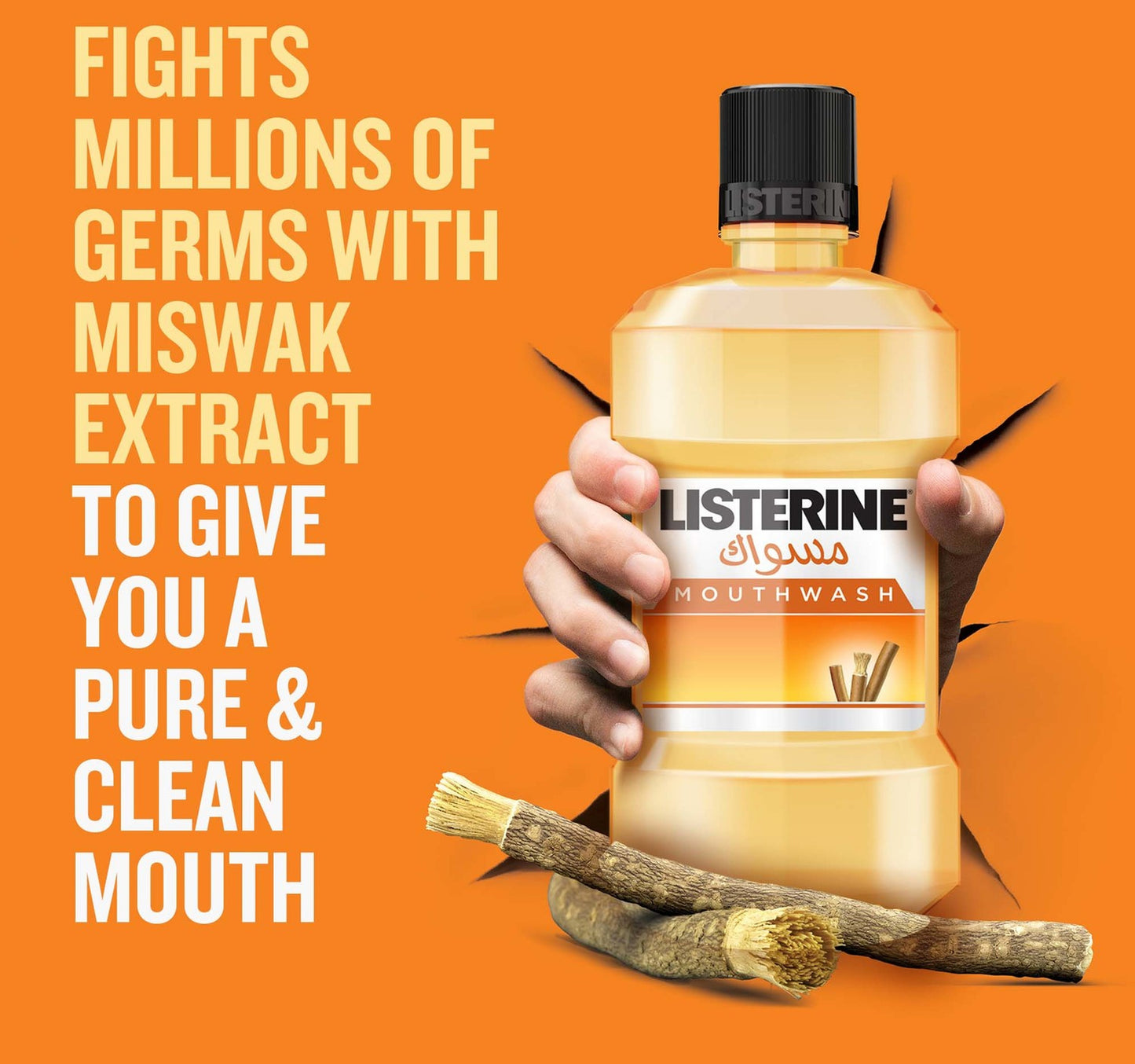 Listerine Miswak Mouthwash 500 ml