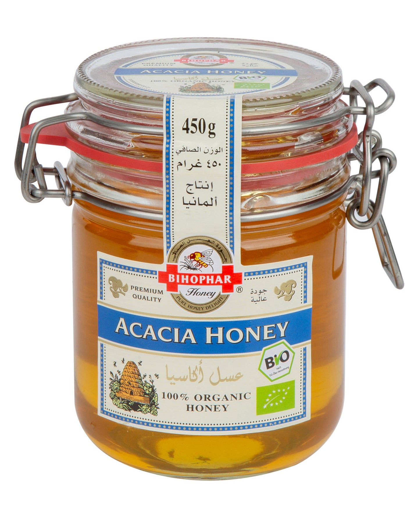 عسل أكاسيا عضوي من بيهوفار 450 غرام