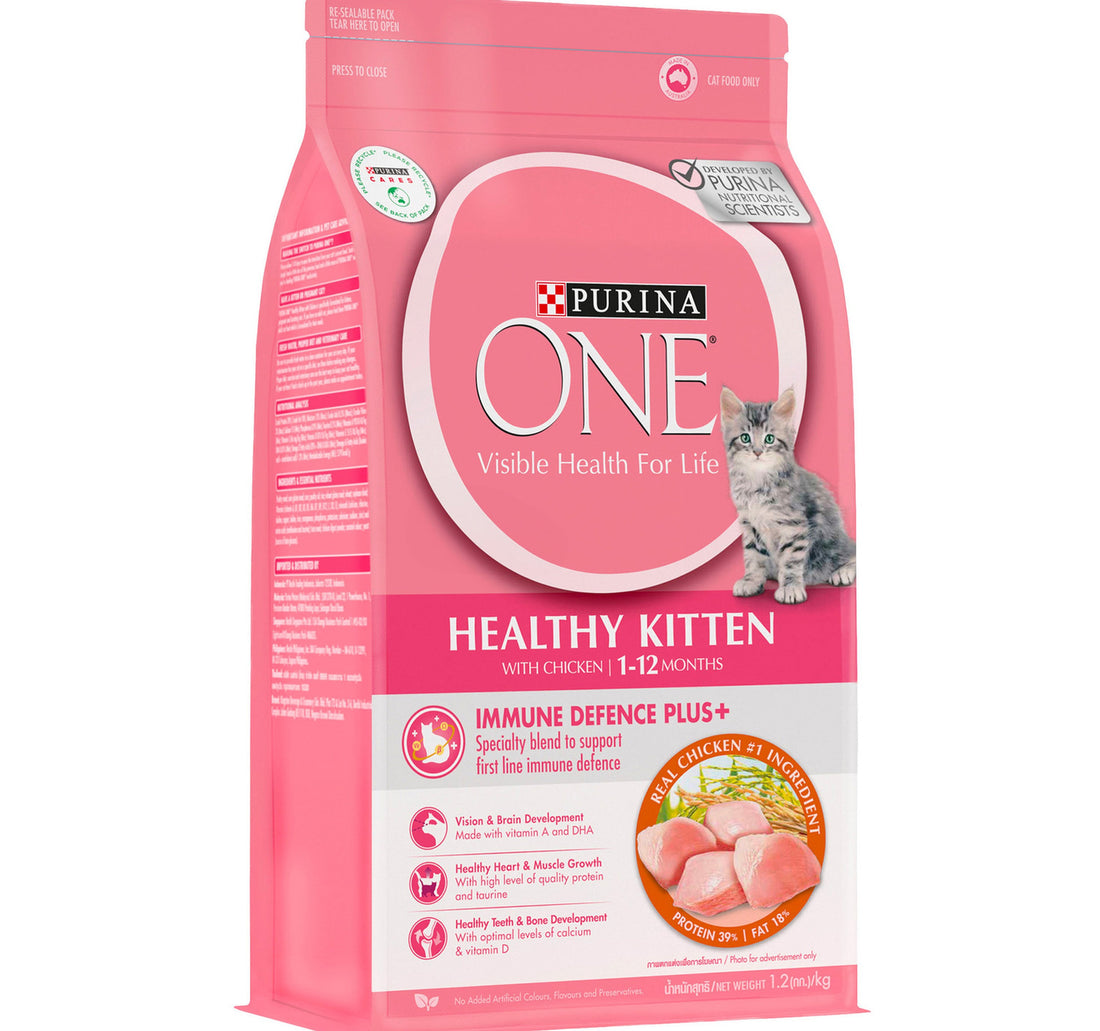 Purina One Healthy Kitten Catfood With Chicken For 1-12 Months 1.2 kg