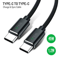 Iends Dual Type-C Charge and Sync Cable CA588, Black