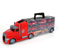 Jinjia Fire Truck Carry Case With 5 Cars 666-05K