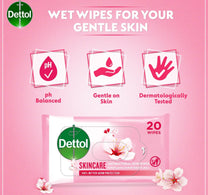 Dettol Antibacterial Wipes Skincare 20pcs