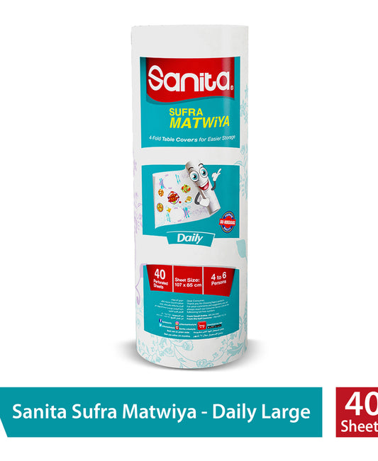 Sanita Table Covers Sufra Matwiya Daily Size 107 x 85cm 40pcs