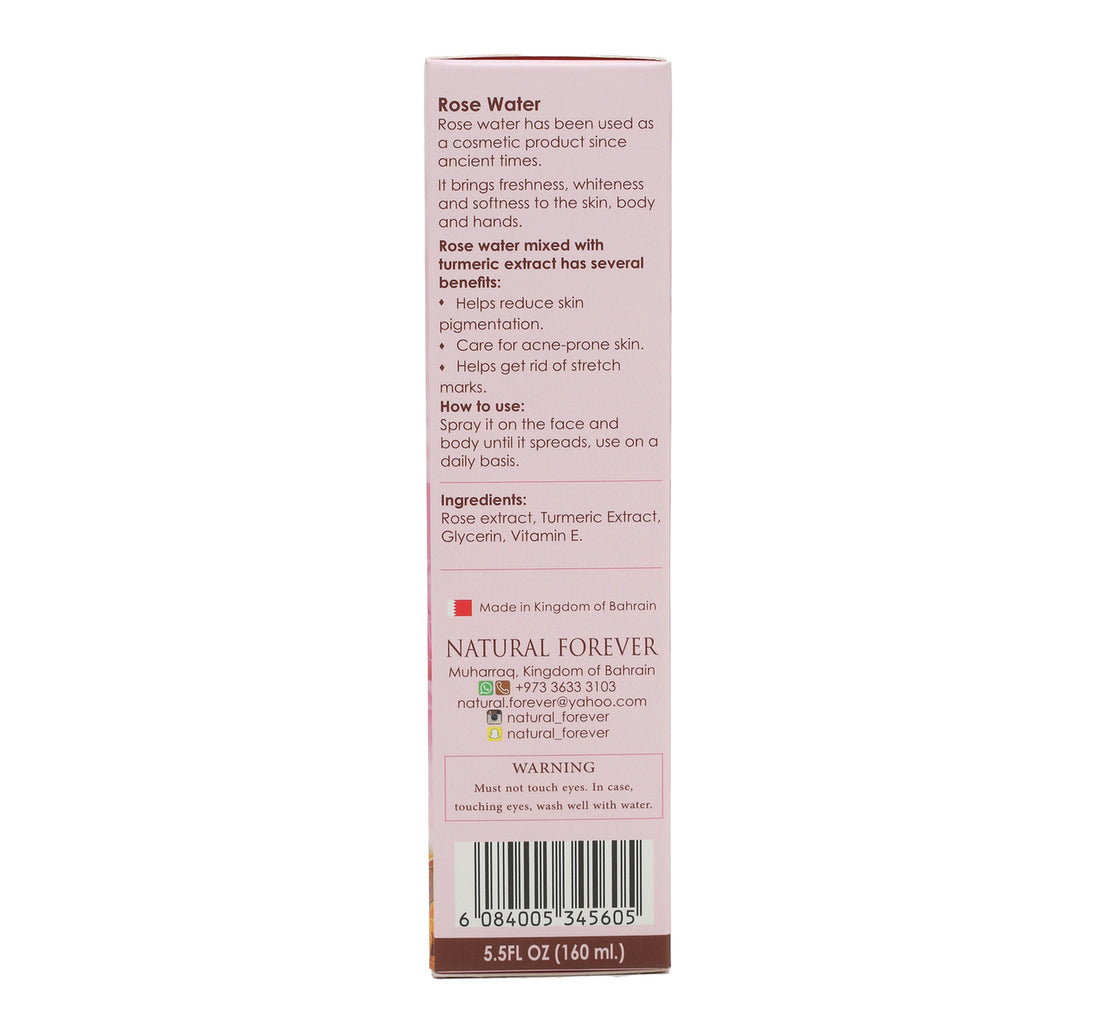 Natural Forever Facial Cleanser Rose Water With Turmeric 160 ml