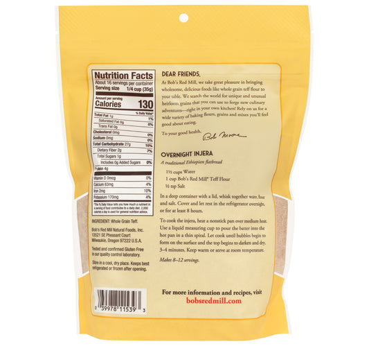 Bob's Red Mill Stone Ground Teff Flour 567 g