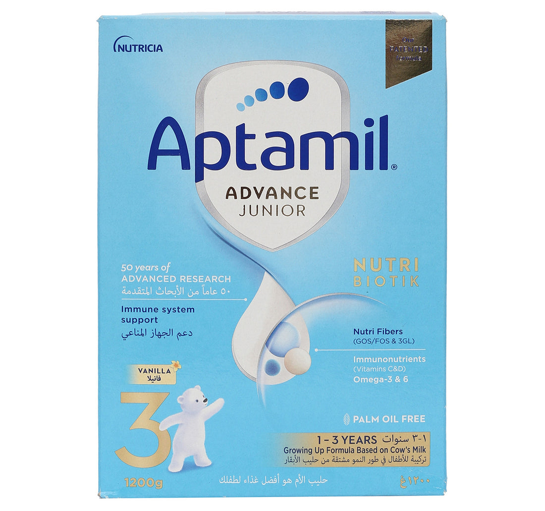 Aptamil Advance Junior Stage 3 Growing Up Formula Vanilla From 1 - 3 Years 1.2 kg