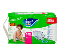 Fine Baby Diapers Size 5 Maxi 11-18 kg Mega Pack Value Pack 70pcs