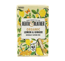 Heath & Heather Organic Lemon & Ginger Tea 20 x 30 g