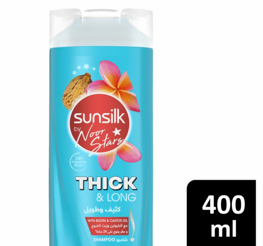 Sunsilk Thick & Long With Biotin & Castor Oil Shampoo 400 ml