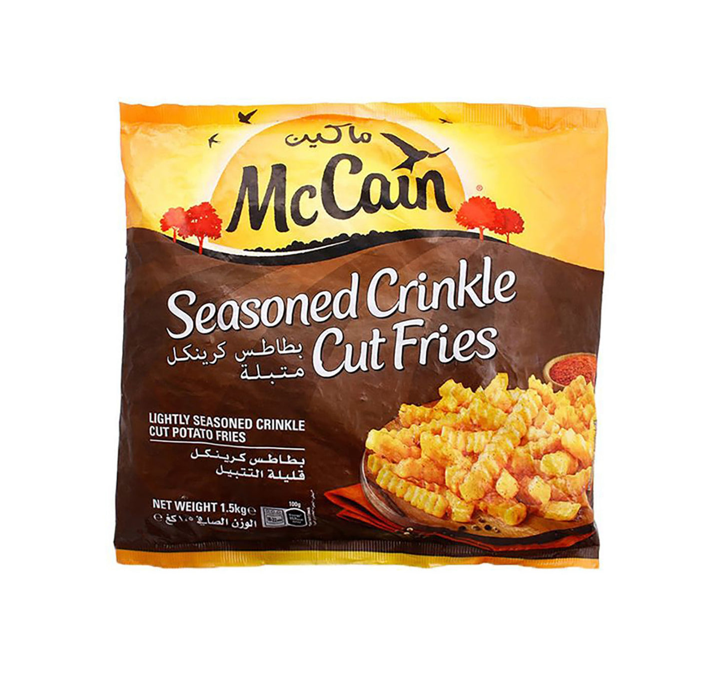 McCain Seasoned Crinkle Cut Potato Fries 1.5 kg