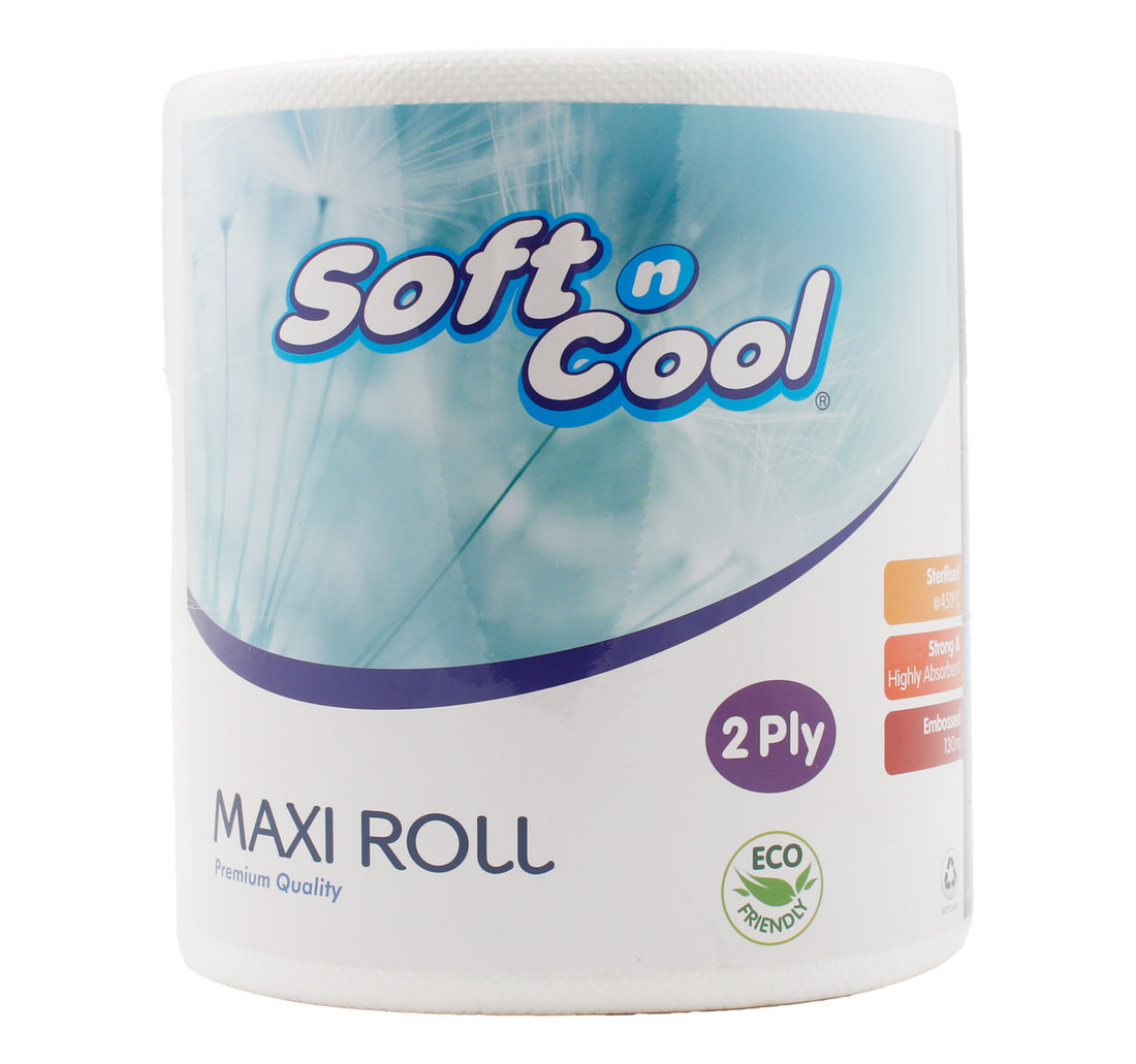 Soft N Cool Maxi Roll Embossed 2 Ply 130 Meter 1 pc