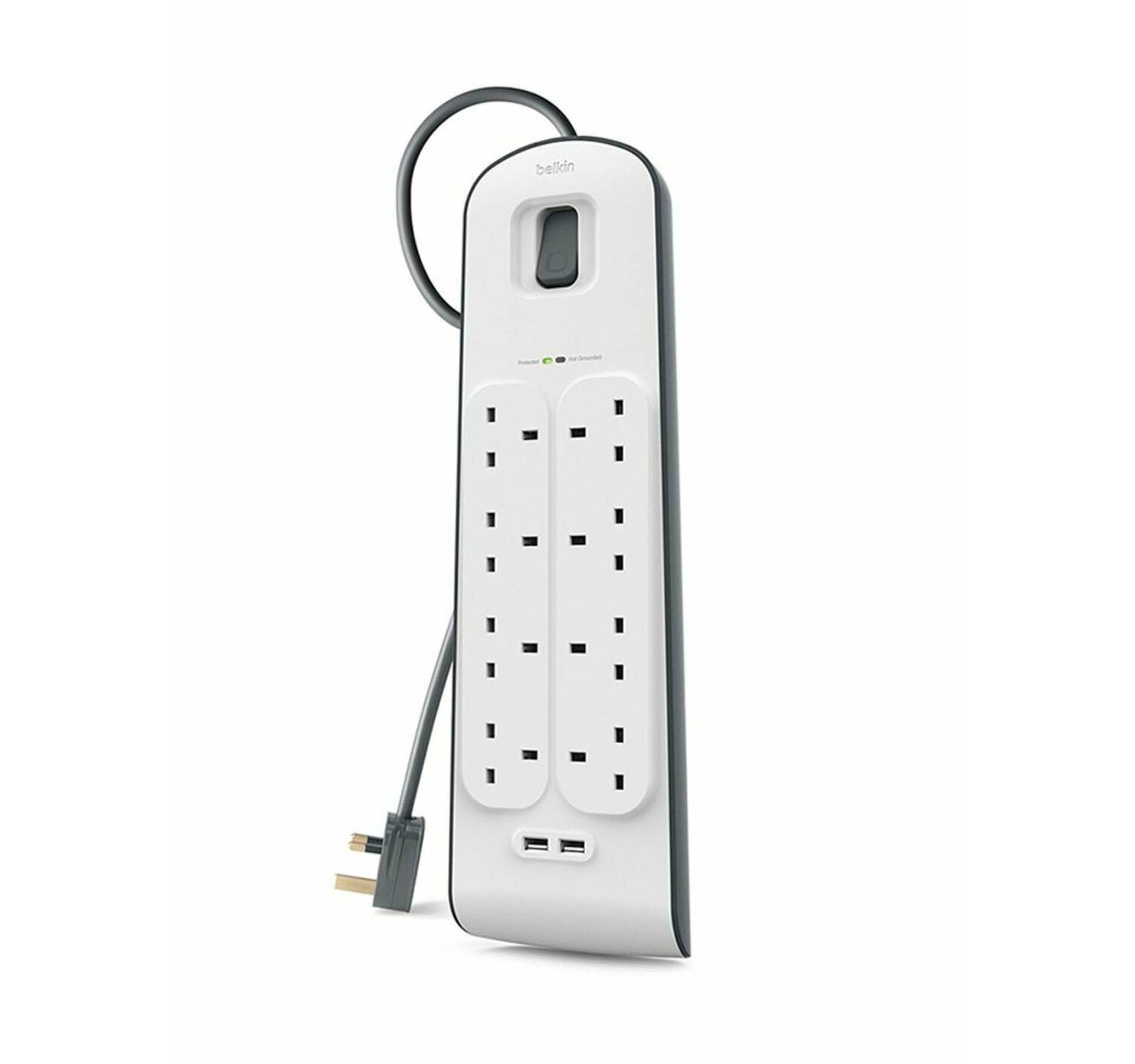 Belkin BSV804AF2M 8AC outlet(s) 2m White surge protector