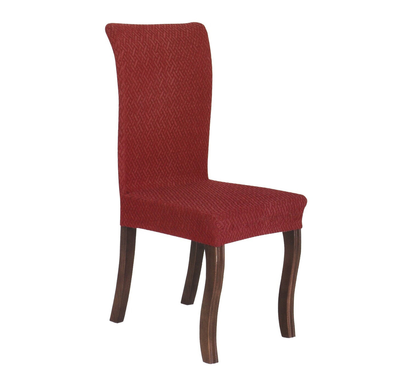 Maple Leaf Chair Cover 4pcs Set Burgundy