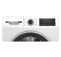 Bosch Series 4 Heat Pump Tumble Dryer, 9 kg, White, WQG24200GC