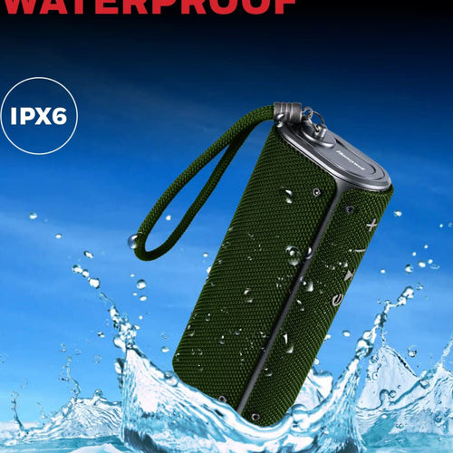 Honeywell Wireless Trueno U200 Bluetooth Speaker, Olive Green, HC000114