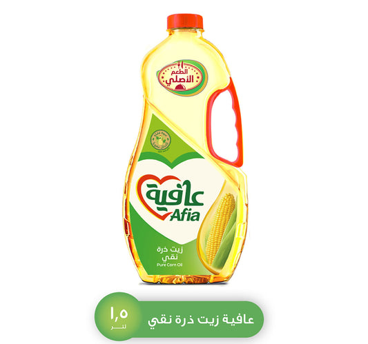 Afia Pure Corn Oil Enriched with Vitamins A D & E 1.5 Litres