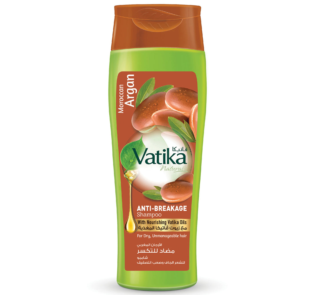 شامبو فاتيكا ناتشورالز المغربي المضاد للتكسر للشعر الجاف صعب التصفيف، 400 مل