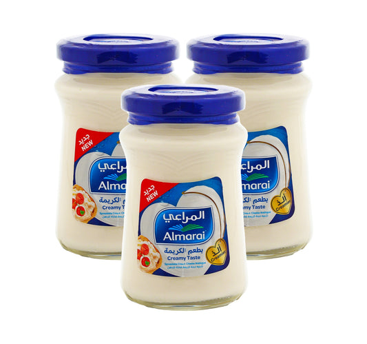 جبنة كريمية قابلة للدهن من المراعي عبوة اقتصادية ٣ × ٢٠٠ غرام