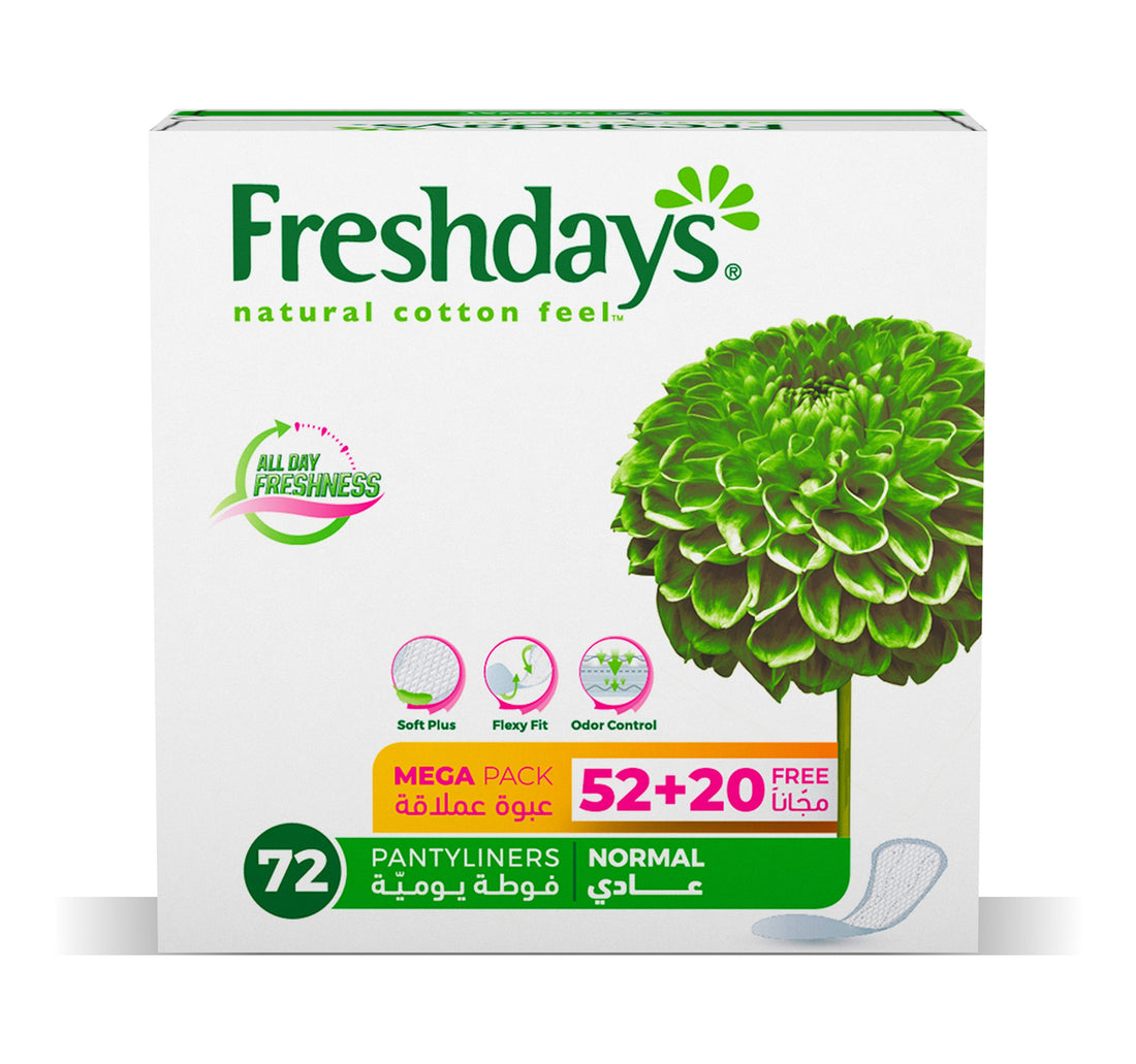 Sanita Freshdays Panty Liners Normal 52 + 20pcs