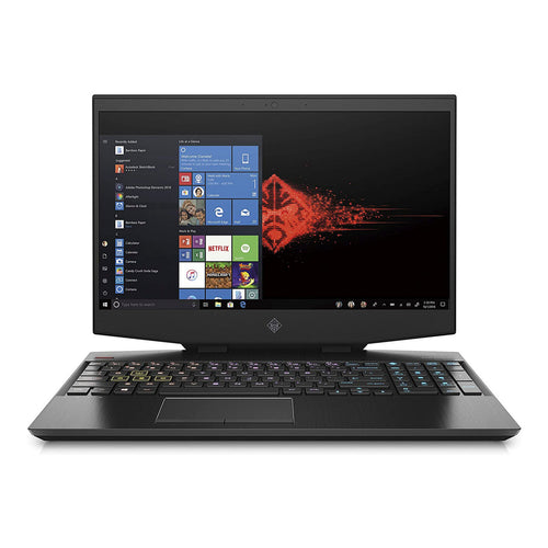 HP Omen 15-DH1000NE، معالج Intel Core i7، ذاكرة وصول عشوائي (RAM) سعة 16 جيجابايت، قرص SSD سعة 1 تيرابايت، شاشة NVIDIA VGA سعة 6 جيجابايت، شاشة 15.6 بوصة FHD، نظام التشغيل Windows 10، أسود