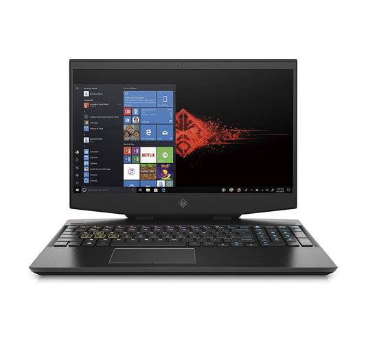 HP Omen 15-DH1000NE، معالج Intel Core i7، ذاكرة وصول عشوائي (RAM) سعة 16 جيجابايت، قرص SSD سعة 1 تيرابايت، شاشة NVIDIA VGA سعة 6 جيجابايت، شاشة 15.6 بوصة FHD، نظام التشغيل Windows 10، أسود